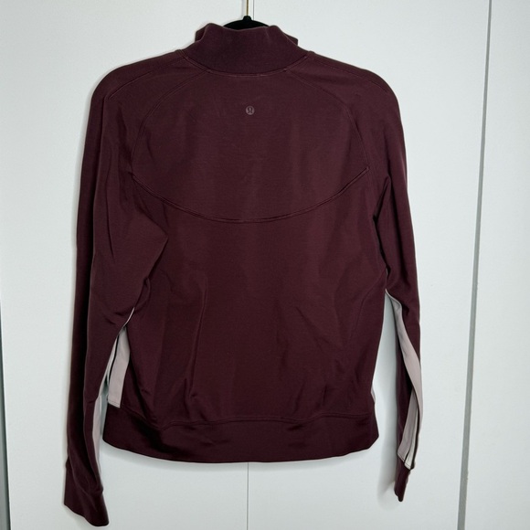 Lululemon Cover Your Tracks Zip Up Jacket - Cassis Burgundy - Size 10 - Picture 9 of 14